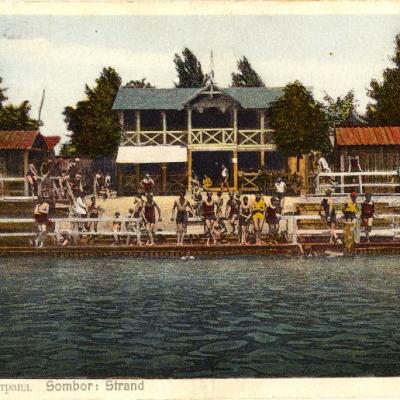 Kupaliste Strand Na Kanalu Razglednica 1927. Zbirka Nandora Majera