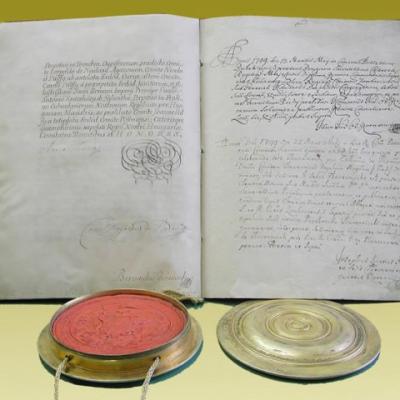 Povelja Slobodnog Kraljevskog Grada Sombora Poslednjastrana Ias F 1 Zbirka Povelja 6 1749